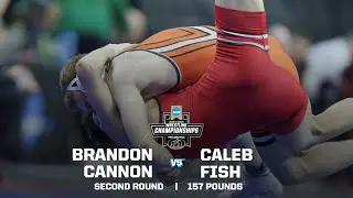 Brandon Cannon vs. Caleb Fish: 2025 NCAA wrestling second round (157 lbs.)