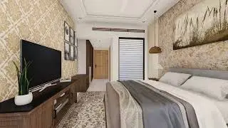 Hotel Interior Animation &ndash; Corridor & Bedroom | Modern 3D Visualization