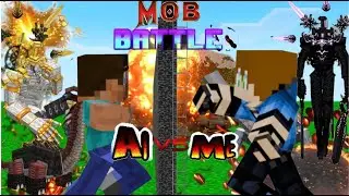 MINECRAFT ME OP MOB BATTLE