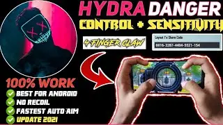 [YouTuber] Hydra Danger Layout Code And Sensitivity 2021 || PUBG MOBILE || Nos Gaming
