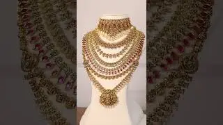 ⭐Goddess Premium Ruby Bridal Combo ( 12 piece )👉Whatsapp Orders : 80957 78479👉www.sulliejewels.com