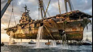 Inside a WWII Aircraft Carrier Recovery | Deep-Sea Salvage to Controlled Re-Floating (Full Process)