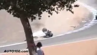 Spectacular F1 Crash at Laguna Seca in Slow Mo Exclusive]  AUTO 100