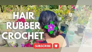 Crochet Hair Rubber Band/ Easy Crochet Garo Tutorial