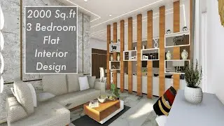 2000 Sqft 3 Bedroom Flat Interior Design | 3BHK