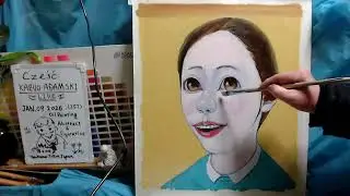 Oil painting  portrait day 3  op1618-3  [LIVE]--  