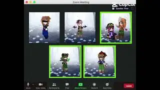 Zoom call  with the ghost team  #gacha #capcut #funny 