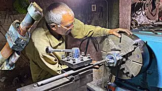 Wonderful Process Of Manufacturing Cultivator Axle Nut and Check nut on Lathe Machine .