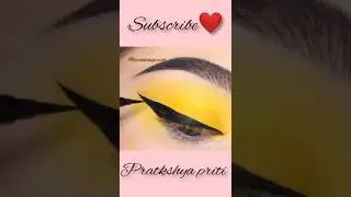 #shorts #beautifulyelloweyelook #sunsetlook #glamrousmakeuplook #makeup #eyelook #pratikshyapriti
