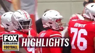 Watch Justin Fields' first passing TD for the Ohio State Buckeyes | FOX COLLEGE FOOTBALL HIGHLIGHTS