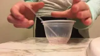 Making slime with shampoo
