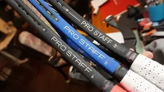 Tennis Racket Stringing Wilson Prostaff RF97 V11-V13 Tutorial