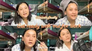 Clinical Time Finally | | Watch Me Get Ready For Work || #bhutanese #nursing #studentnurselife #fyp 