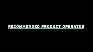 How to use the Recommended Product Operator