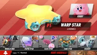 Kirby Air Riders - Air Ride Mode: Mount Amberfalls