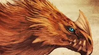 Arctic dragon time-lapse drawing