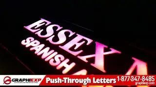 Push-Through Letter Sign