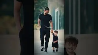 Wearing the same clothes as father and son