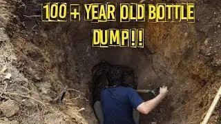 Digging Bottles in a 100+ year old Bottle Dump!!!