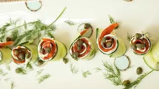Keto Cucumber Salmon Roll Ups Appetizer