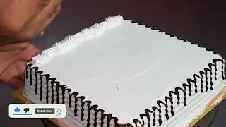 Perfect Chocolate Drip Cake Design | Simple White Cream Cake Decoration | Easy Birthday Cake Idea