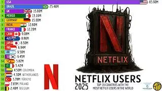 TOP 20 COUNTRIES WITH THE MOST NETFLIX USERS IN THE WORLD