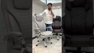 Beta High Back revolving grey boss Chair good quality comfort & price in India #chair #viral #Mumbai