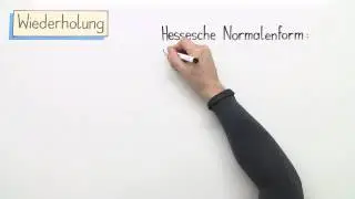 ABSTANDSBERECHNUNG MIT DER HESSESCHEN NORMALENFORM | &Uuml;BUNG | Mathematik