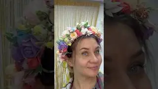 Весенний венок за 20 минут #обруч #венок