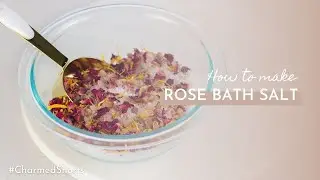 How To Make Rose Bath Salt w/ Rose Petals & Calendula #shorts