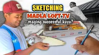 SELF CHALLENGE ✍️ I TRY TO DRAW Madla Loft TV, MAGING SUCCESSFUL KAYA? 🤔