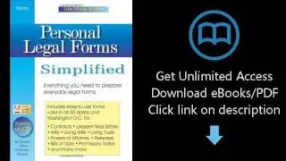 Download Personal Legal Forms Simplified [P.D.F]