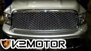 ВИДЕО УСТАНОВКИ ДВИГАТЕЛЯ K2: 2009 DODGE RAM 1500 MESH РЕШЕТКА РАДИАТОРА ХРОМ