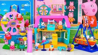99 Minutes Satisfying with Unboxing Cute Peppa Pig School & Playground Playset | ASMR