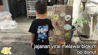Beli OO Donut jajanan viral kekinian jaksel Melawai Blok M Jakarta Selatan antri 10 m