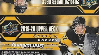 Jack hughes Hunt box #3 Opening 2019-20 Upperdeck series 1 retail hockey card box