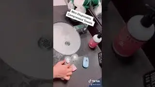 Portable Disposable Soap Sheets and Compressed Paper Towel