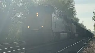 CSX 854 YN3 ES44AH Leads Fast CSX C733 Coal Train in South Plainfield, NJ 5/3/25