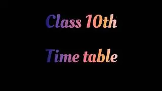 Final exam | Time - table | Class 10th, 12th | 2021-22 | MP board
