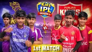KKR 💜 vs PUNJAB ❤️ 1st Match 🏆 Kids IPL Season 2 Match #ipl 