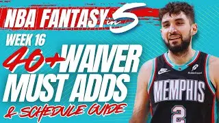 NBA FANTASY BASKETBALL | WEEK 16 WAIVER MUST-ADD PLAYERS | 40+ PLAYERS TO TARGET!