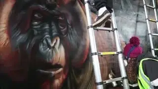 Graffiti Life - The Jungle Book Southbank Graffiti Mural