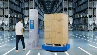 XT-4505H-2 High Profile pallet wrapper helps to wrap to bottom