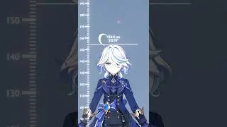 Genshin Impact Female Character Height #genshinimpact