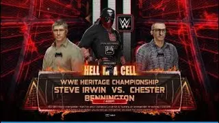 WWE 2K25: Custom Universe - Steve Irwin VS Chester Bennington - Heritage Championship Match