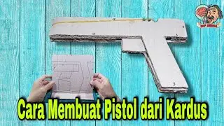 Cara Membuat Pistol Dari Kardus Peluru Karet dengan Mudah 🔥 (5 menit langsung jadi)