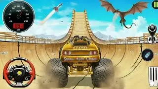 Monster Truck Mega Ramp Impossible Driver - Mega Ramp Car Stunt Master Simulator - Android Gameplay