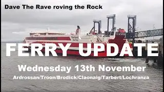 Ferry Update today for the Winter service@davetheraverovingtherock