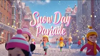 Snowy Day Parade ❄️✨ | Fun Christmas Kids Song 🎅🎁 | Santa Dance & Winter Cartoon for Children
