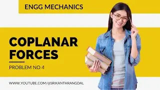 Engg Mechanics | Coplanar Force Problem 4